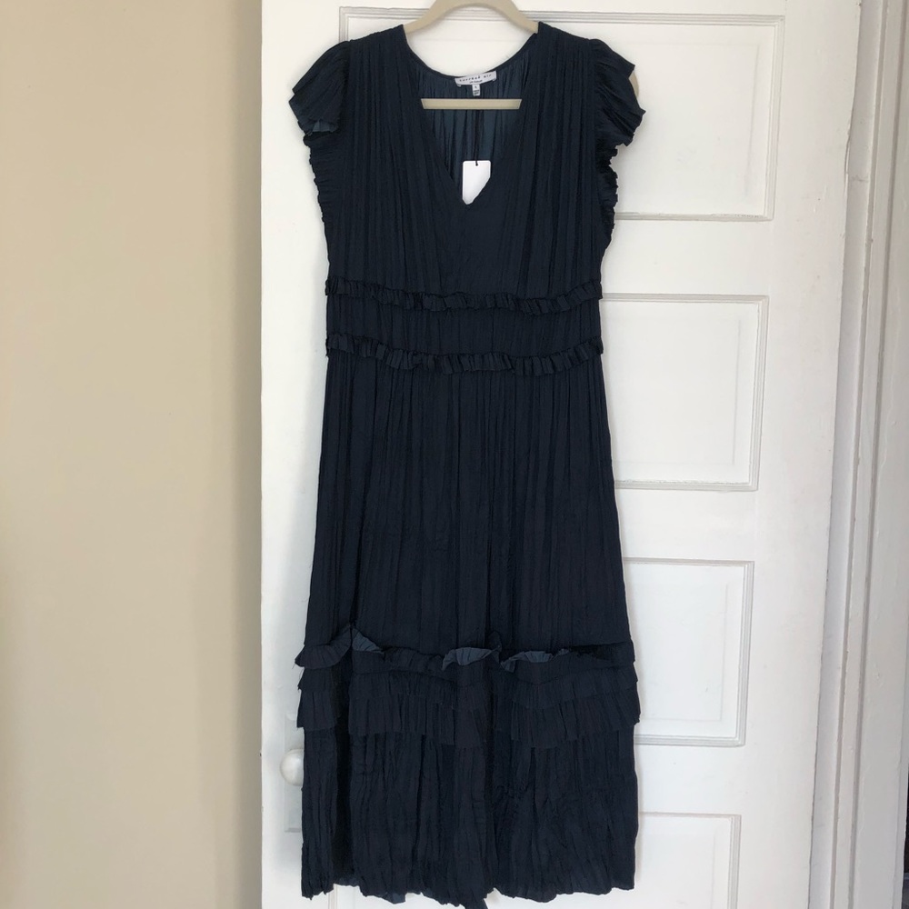 Current Air Navy Midi dress